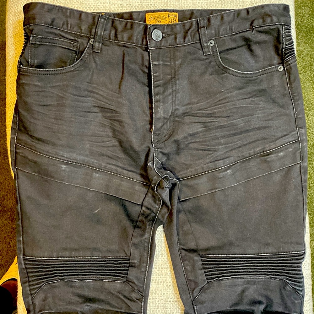 Grind house black denim jeans